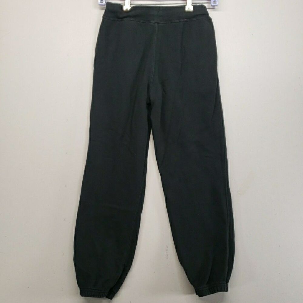 Polo Ralph Lauren Youth Medium Black Sweatpants Joggers Red Pony Logo Warm - Picture 2 of 7